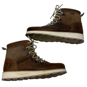 Kamik Ariello Waterproof Brown Leather Suede Winter Boots Womens 9.5 WK2035